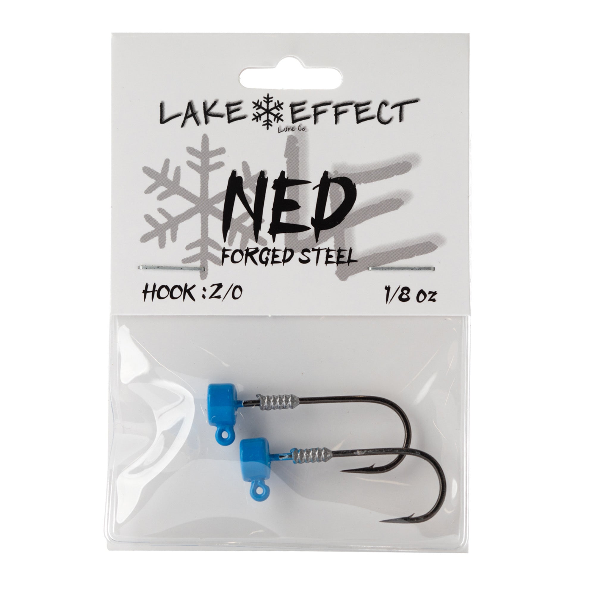 1/8 oz BLUE NED - Forged Steel RBM Jigs / Lake Effect Lure Co. 1/8 oz BLUE NED - Forged Steel RBM Jigs / Lake Effect Lure Co.