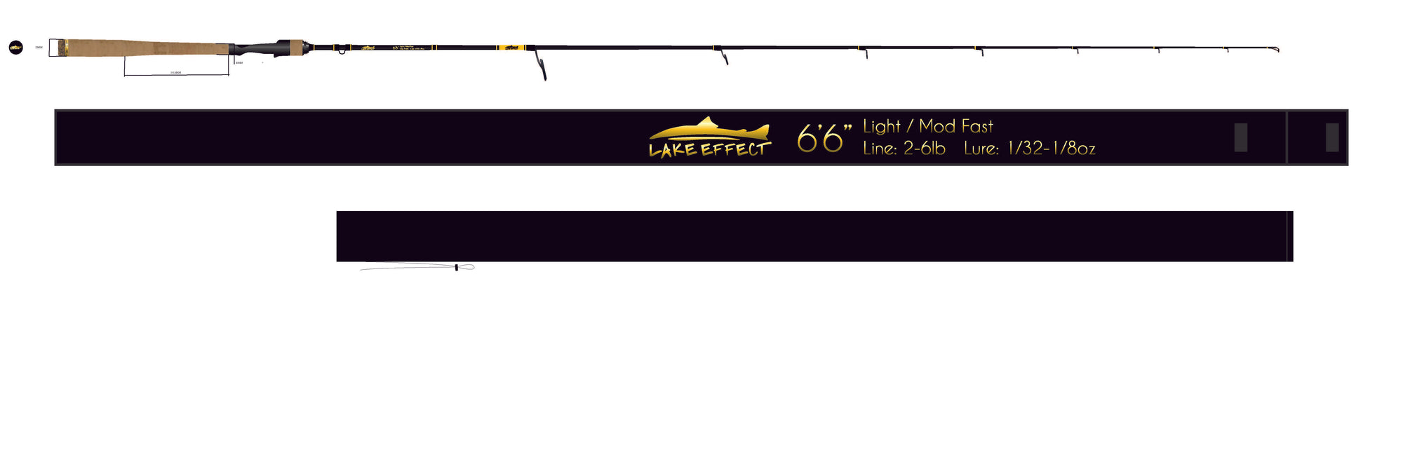 **PREORDER**  Lake Effect GOLD SERIES Spinning Rods