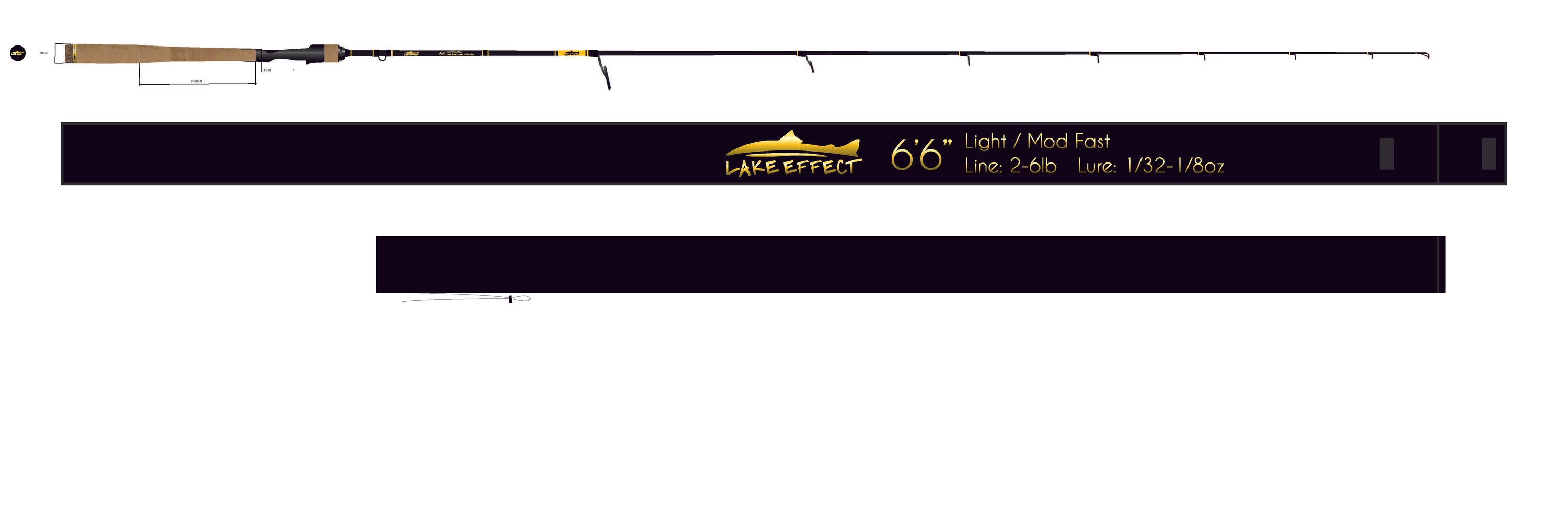 **PREORDER**  Lake Effect GOLD SERIES Spinning Rods