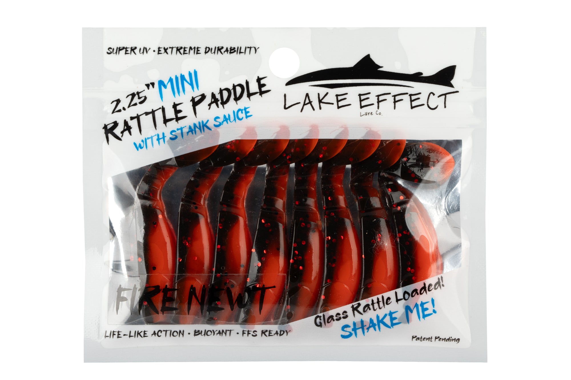 Fire Newt - MINI Rattle Paddle