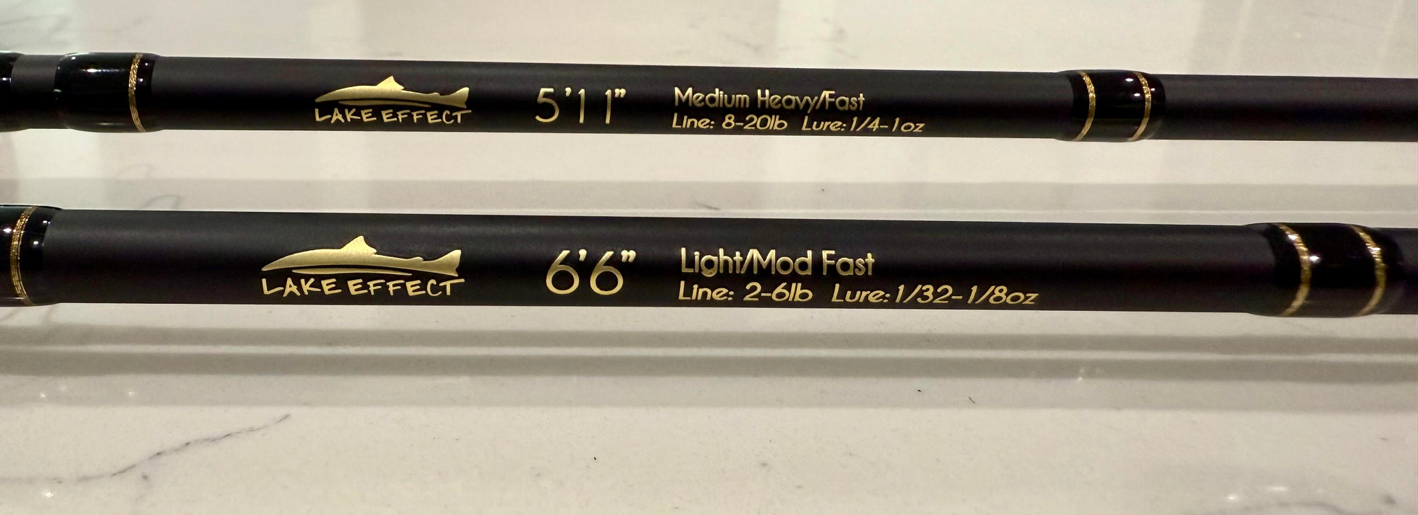 **PREORDER**  Lake Effect GOLD SERIES Spinning Rods