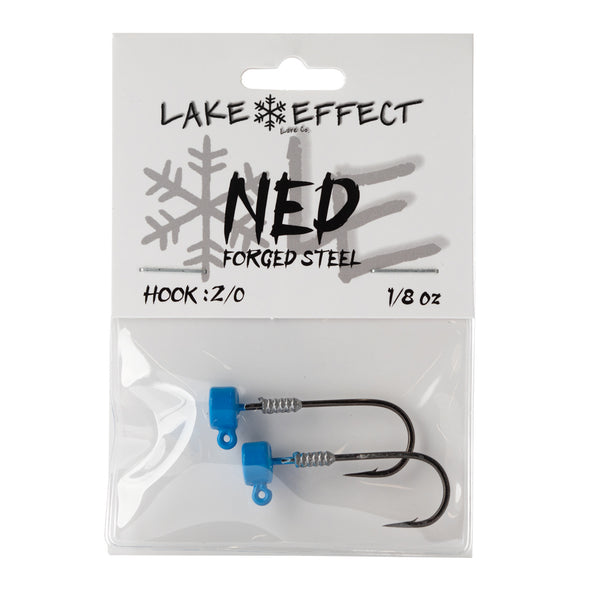 1/8 oz BLUE NED - Forged Steel – RBM Jigs / Lake Effect Lure Co.