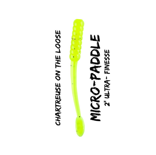 2” Micro Paddle - UV/Glow “Chartreuse on the Loose”