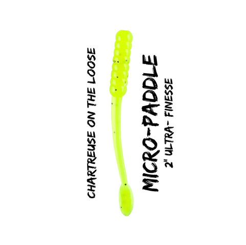 2” Micro Paddle - UV/Glow “Chartreuse on the Loose”