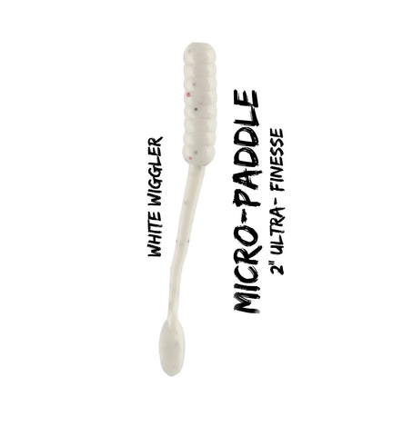 2” Micro Paddle - UV/Glow White Wiggler