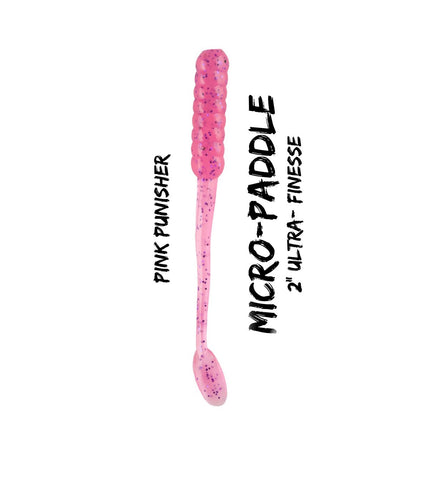 2” Micro Paddle - UV/Glow Pink Punisher