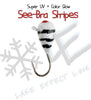 See-Bra Stripes UV/Glow Tungsten Jig