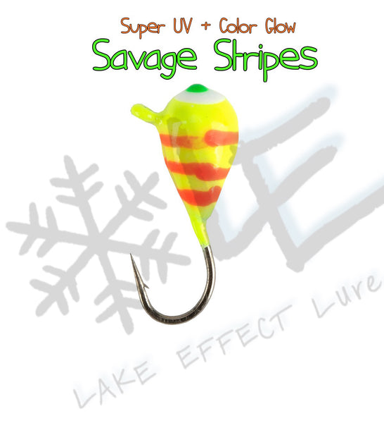 Savage Stripes UV/Glow Tungsten Jig – RBM Jigs / Lake Effect Lure Co.