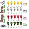 Stripes Series - UV/Glow Tungsten Combo