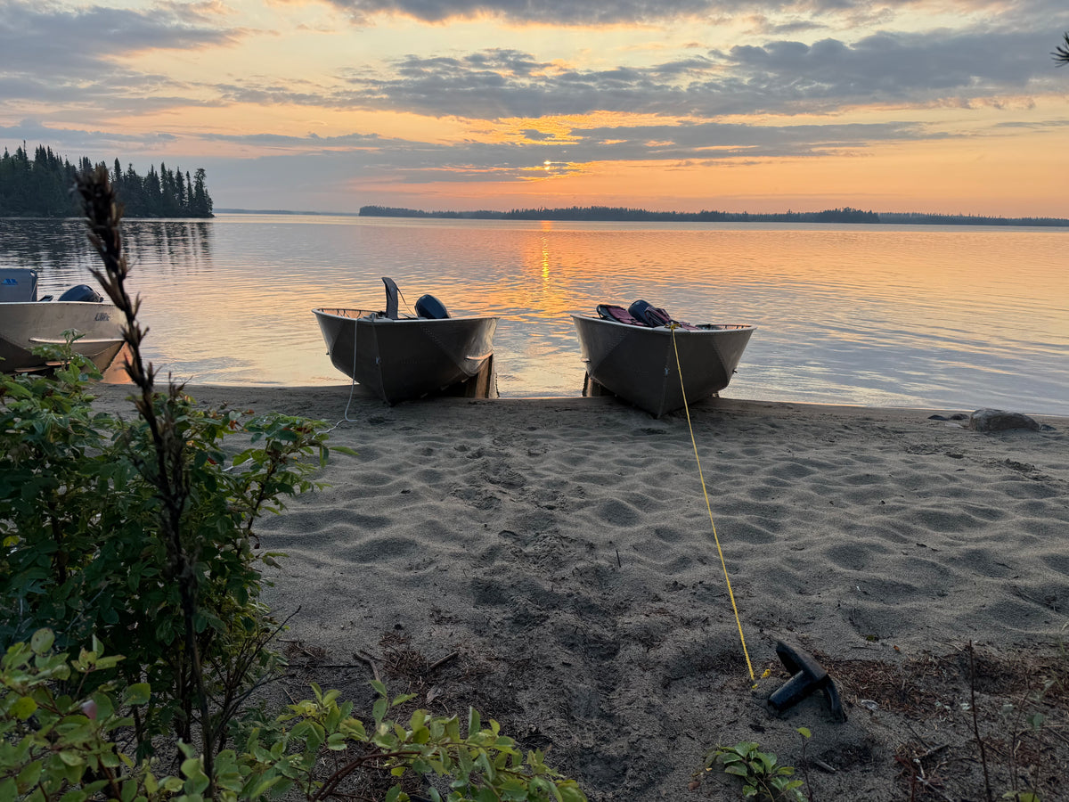 The beautiful Canadian sunsets are stunning as they set over the remote horizon lined with miles and miles of unpress...