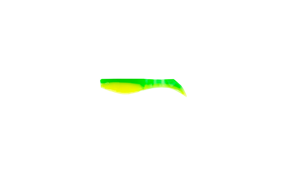 1.5" Micro Rattle Paddle - Lemon Slime