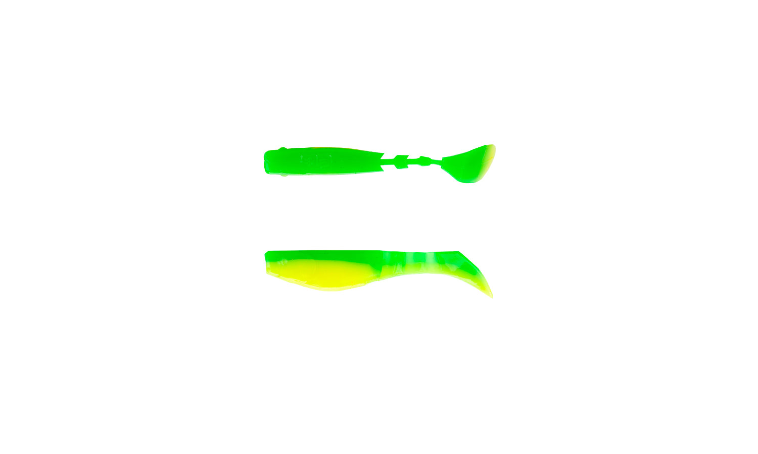 1.5" Micro Rattle Paddle - Lemon Slime