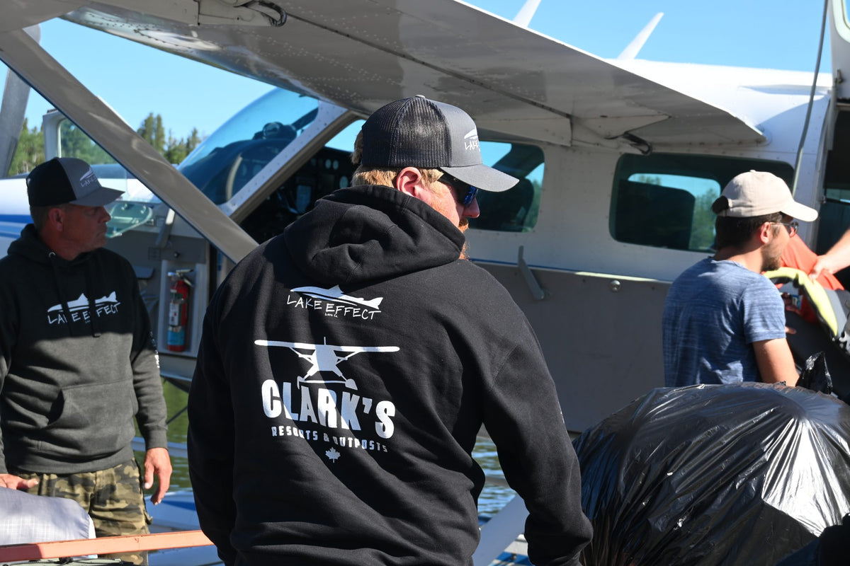 Your trip starts with a float plane ride out of Clark's base at Northern Lights Resort on Cedar Lake.