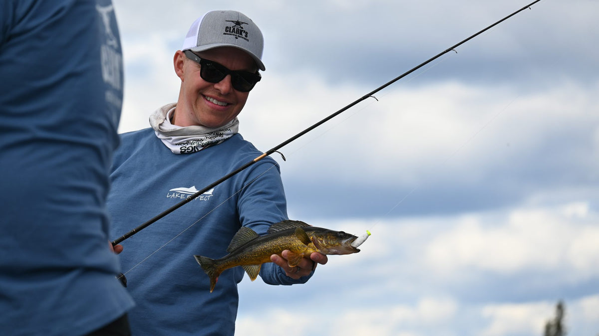 Shore lunch with fresh-caught walleye. Conservation limits keep the lake fishing like this year after year.