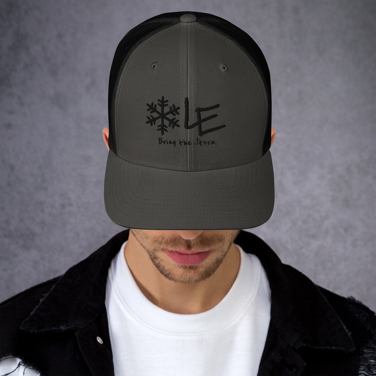 LE Dark Logo Classic Trucker Cap