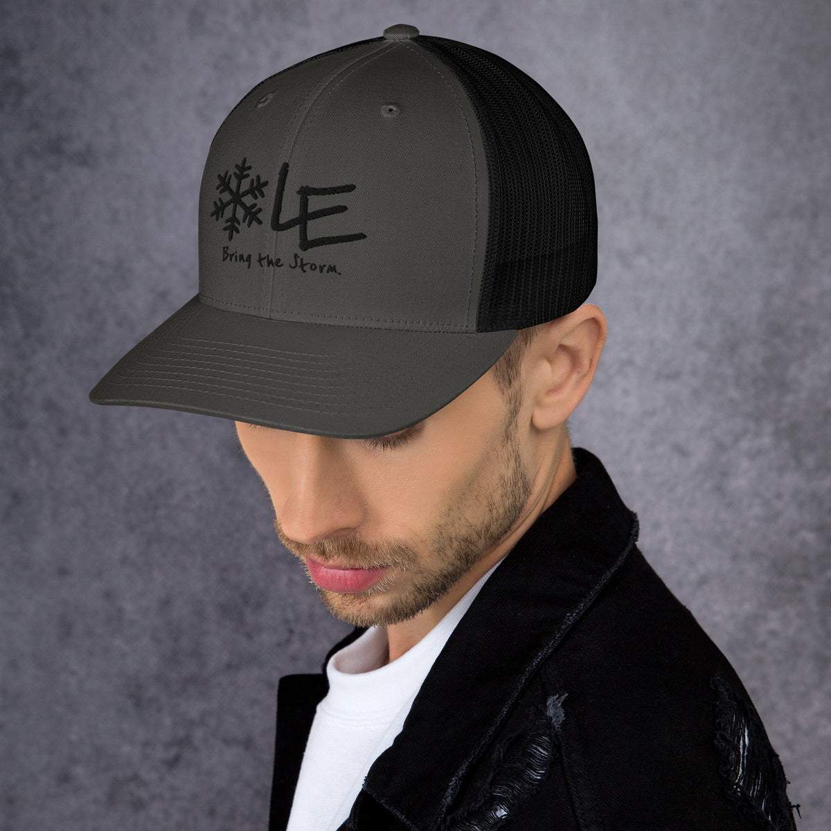 LE Dark Logo Classic Trucker Cap