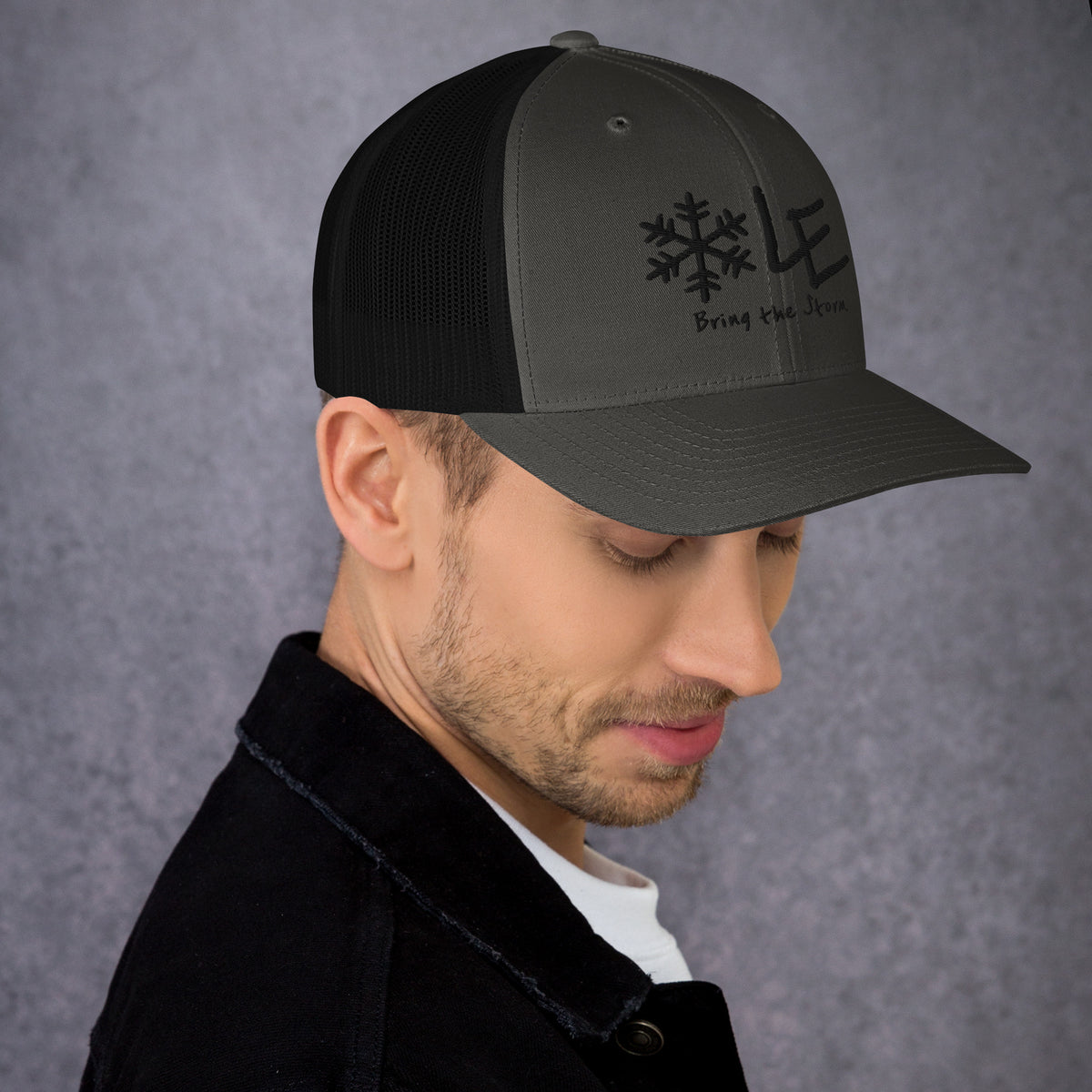 LE Dark Logo Classic Trucker Cap