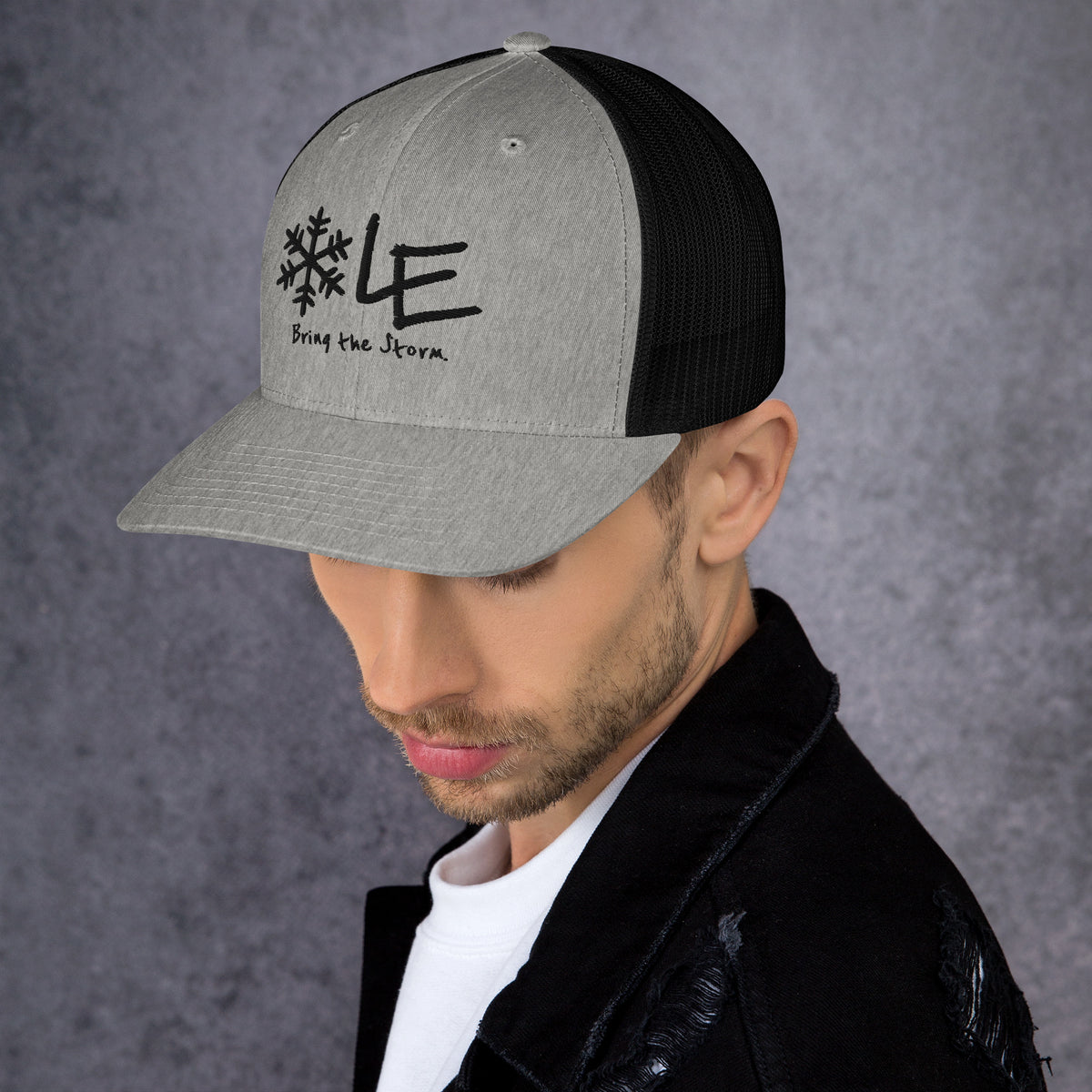 LE Dark Logo Classic Trucker Cap