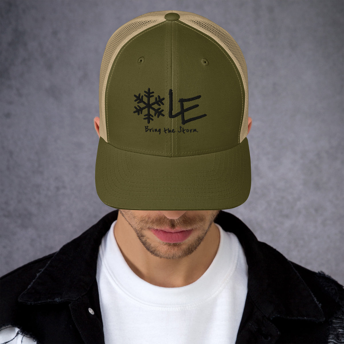 LE Dark Logo Classic Trucker Cap