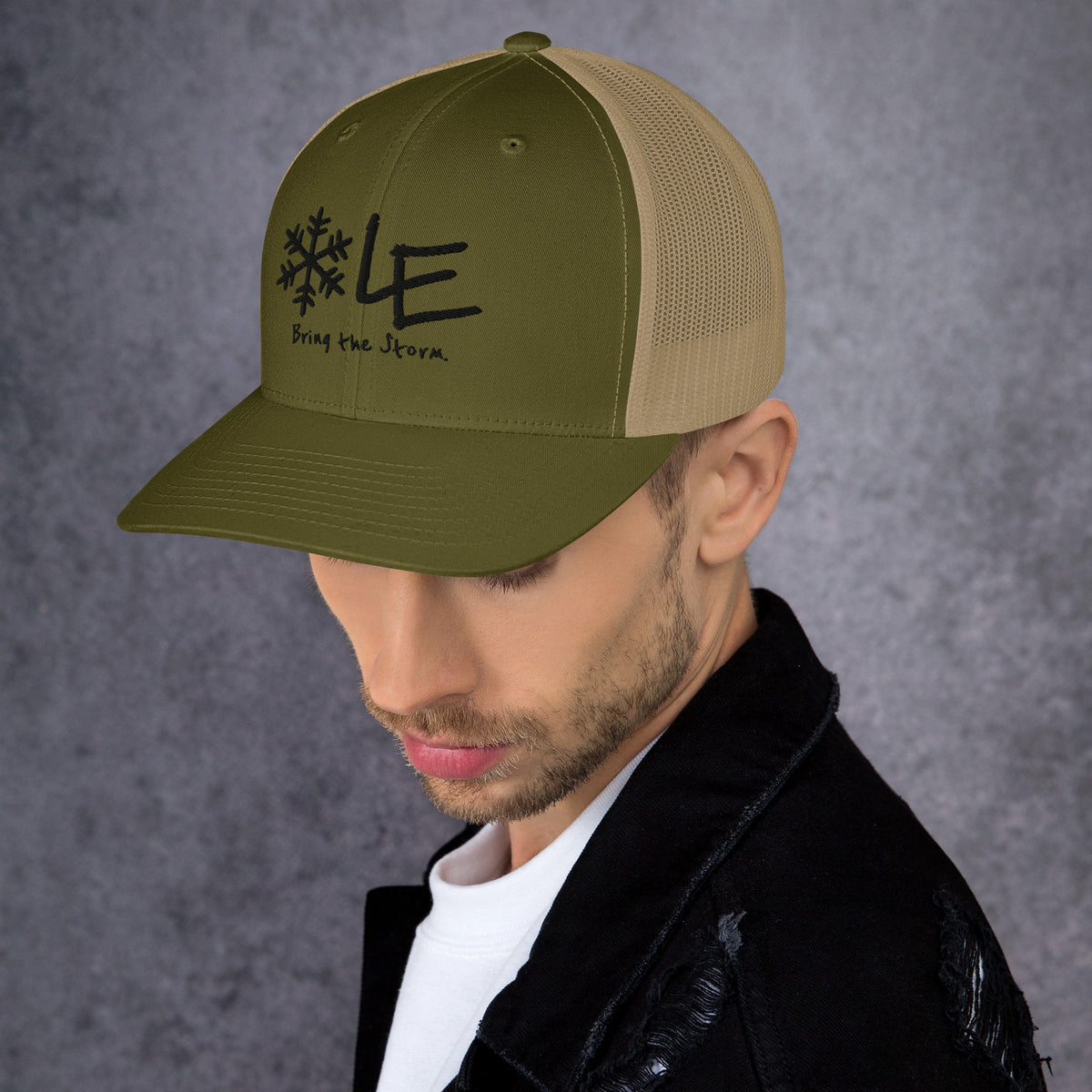 LE Dark Logo Classic Trucker Cap