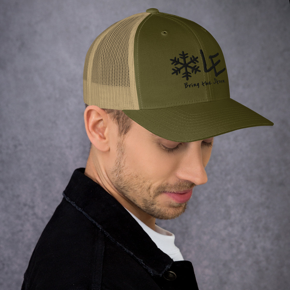 LE Dark Logo Classic Trucker Cap