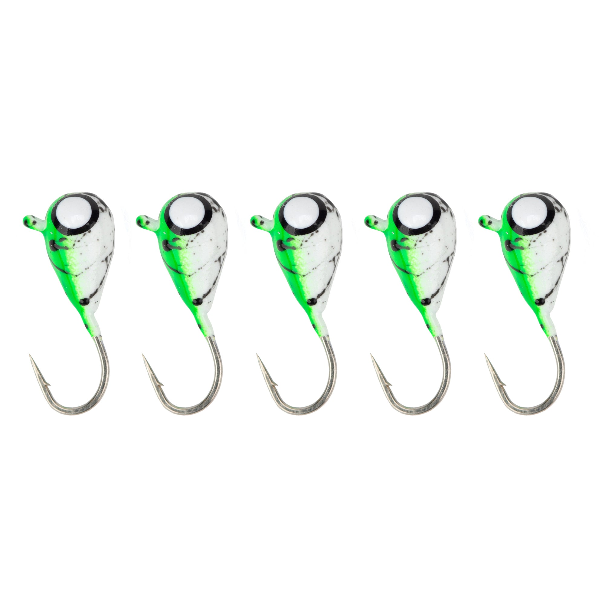Bright Eyes UV/Glow Tungsten 5 Pack – RBM Jigs / Lake Effect Lure Co.