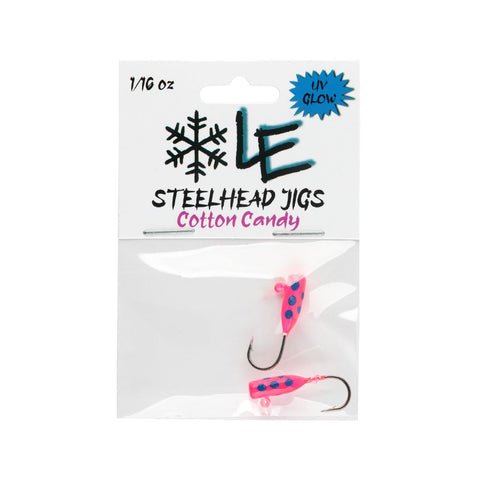 UV/Glow Cotton Candy - Steelhead Jig 2 Pack!