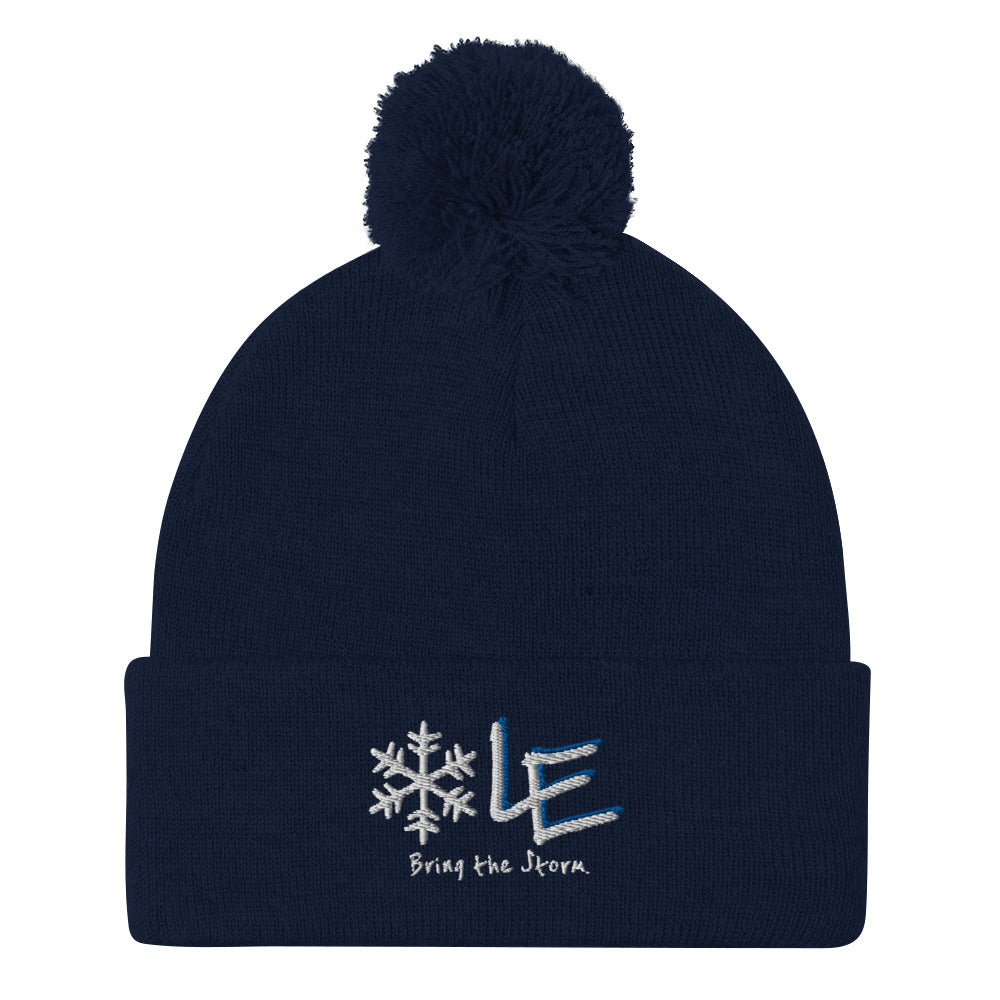 Lake Effect Pom-Pom Beanie